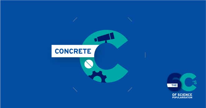 The 6C's of science popularisation: be concrete